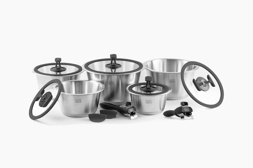 Vision Topf nesto 14-tlg. Mega-Topf-Set schwarz – cookvision GmbH