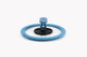 nesto glass lid with silicone edge Ø 16 cm blue