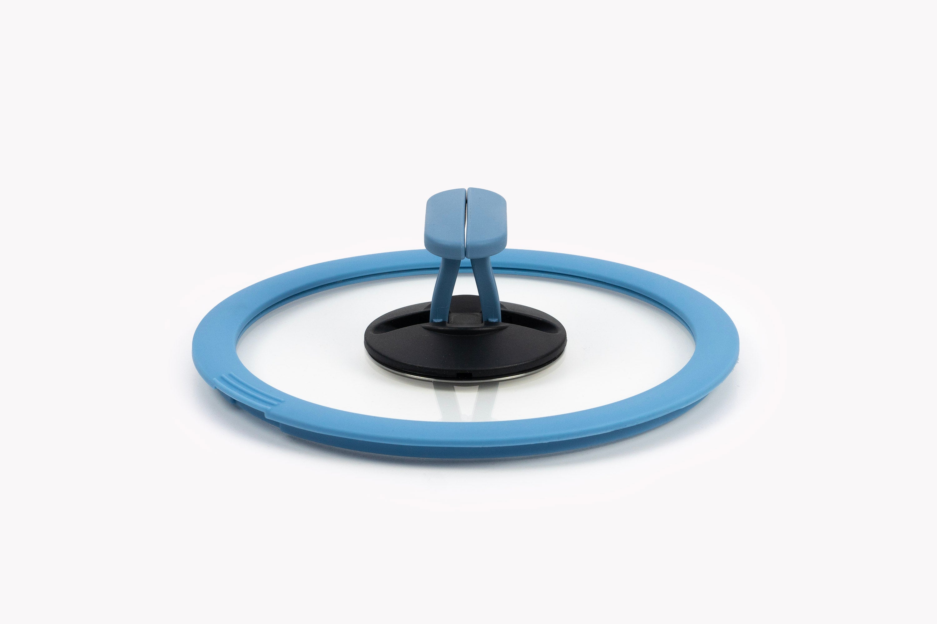 nesto glass lid with silicone edge Ø 18 cm blue