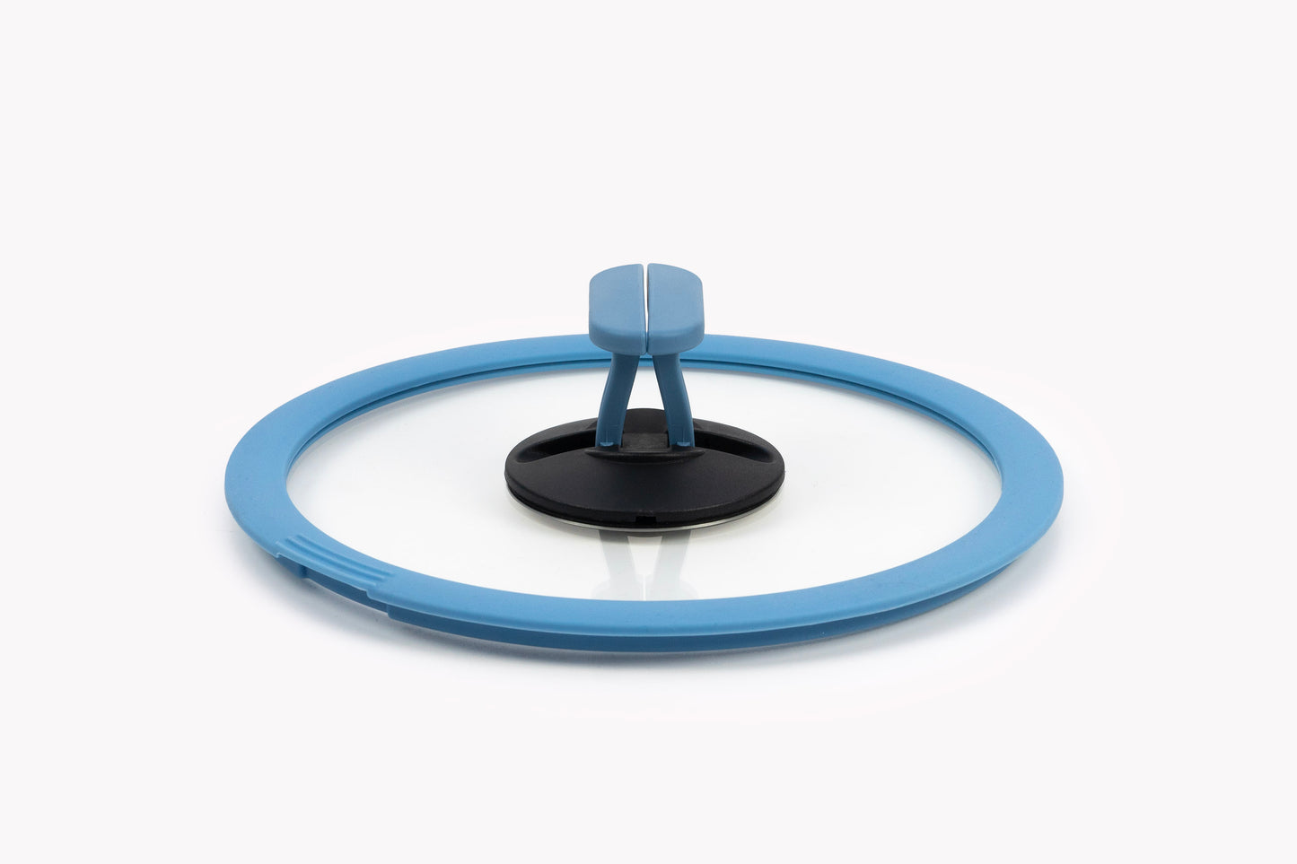 nesto glass lid with silicone edge Ø 20 cm blue