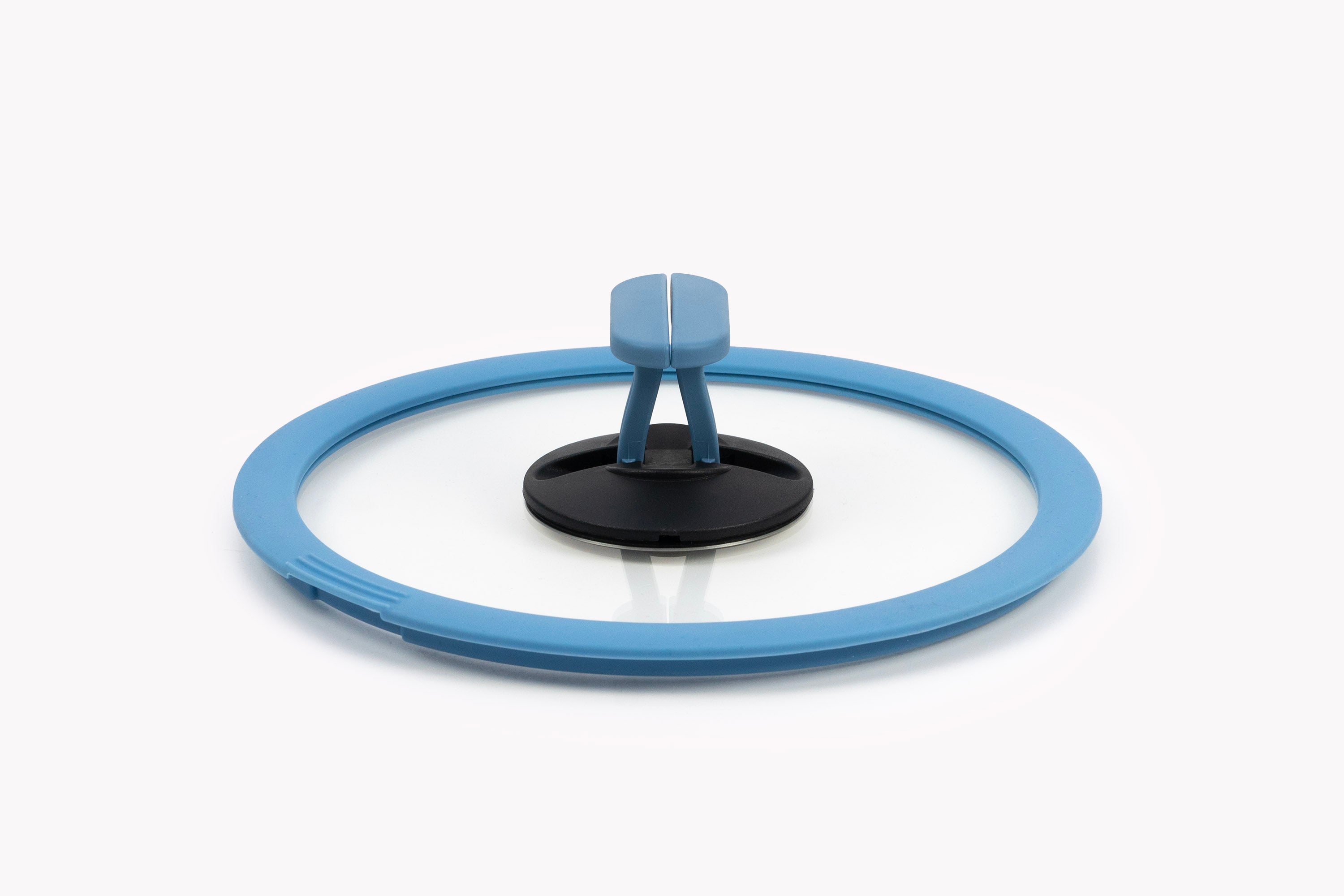nesto glass lid with silicone edge Ø 20 cm blue