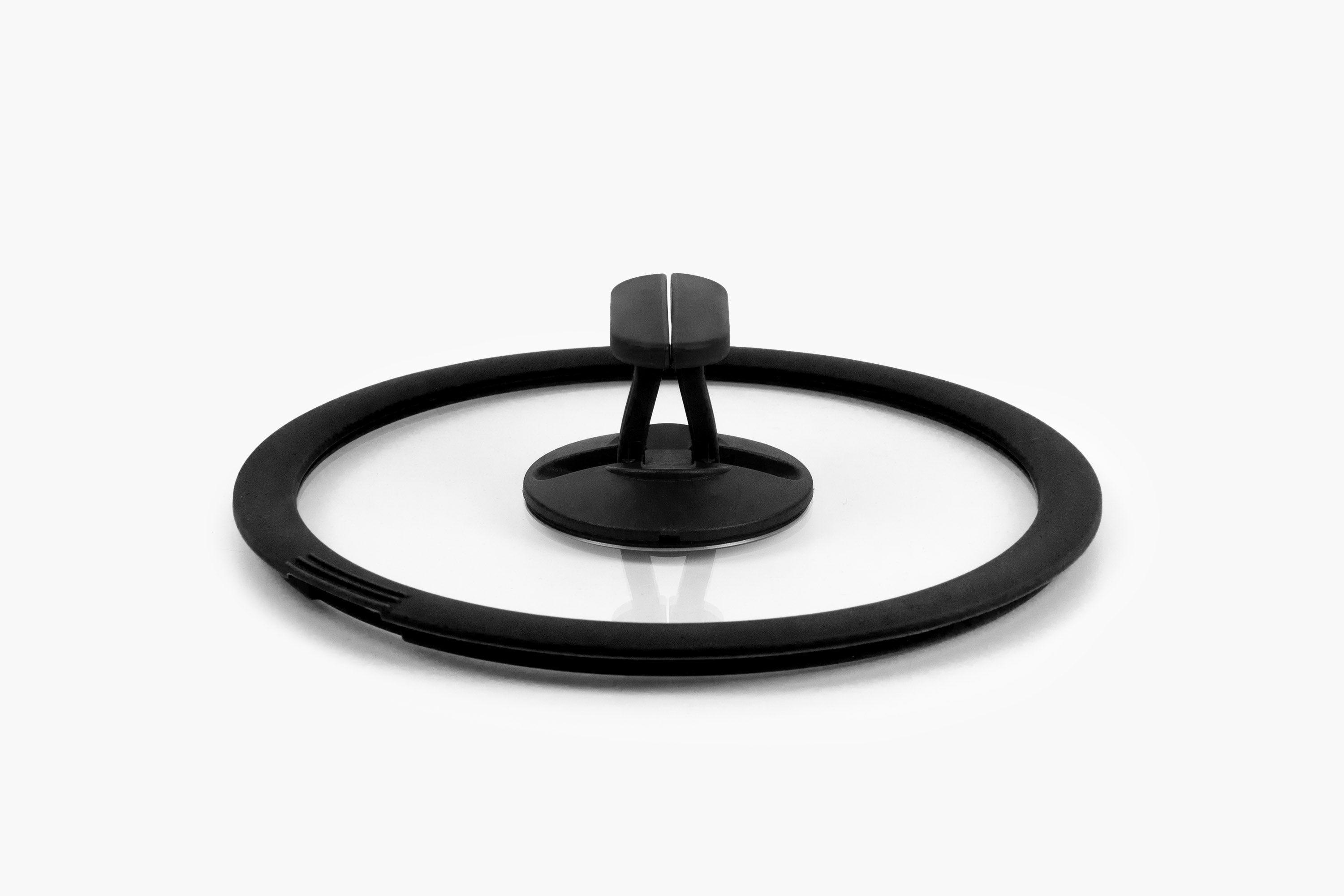 nesto glass lid with silicone edge Ø 20 cm, black
