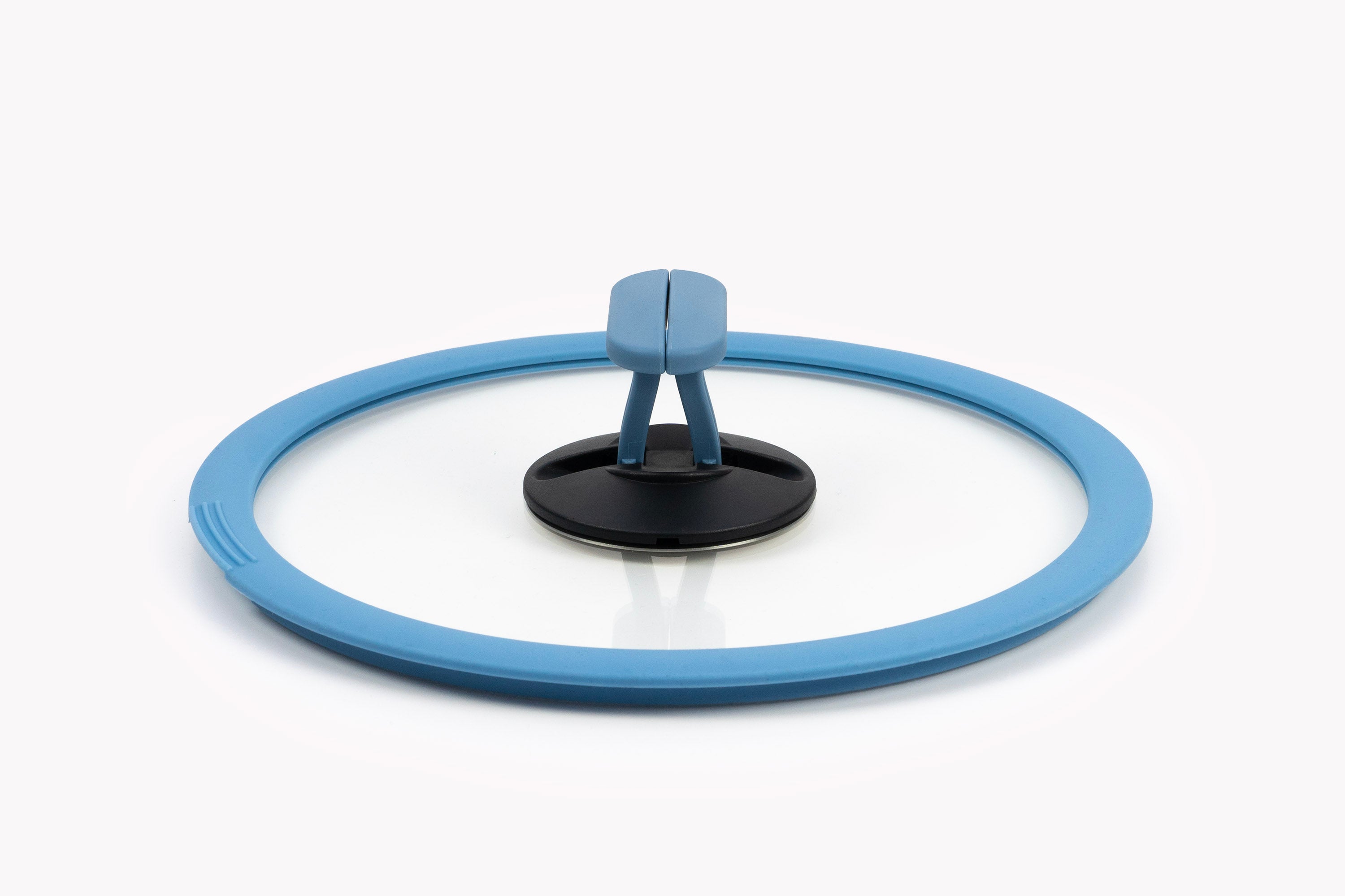 nesto glass lid with silicone edge Ø 22 cm blue