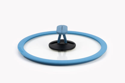 Coperchio per pentola nesto con bordo in silicone Ø 22 cm, blu