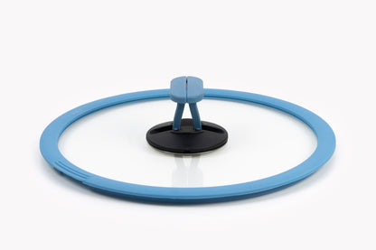 nesto glass lid with silicone edge Ø 24 cm blue