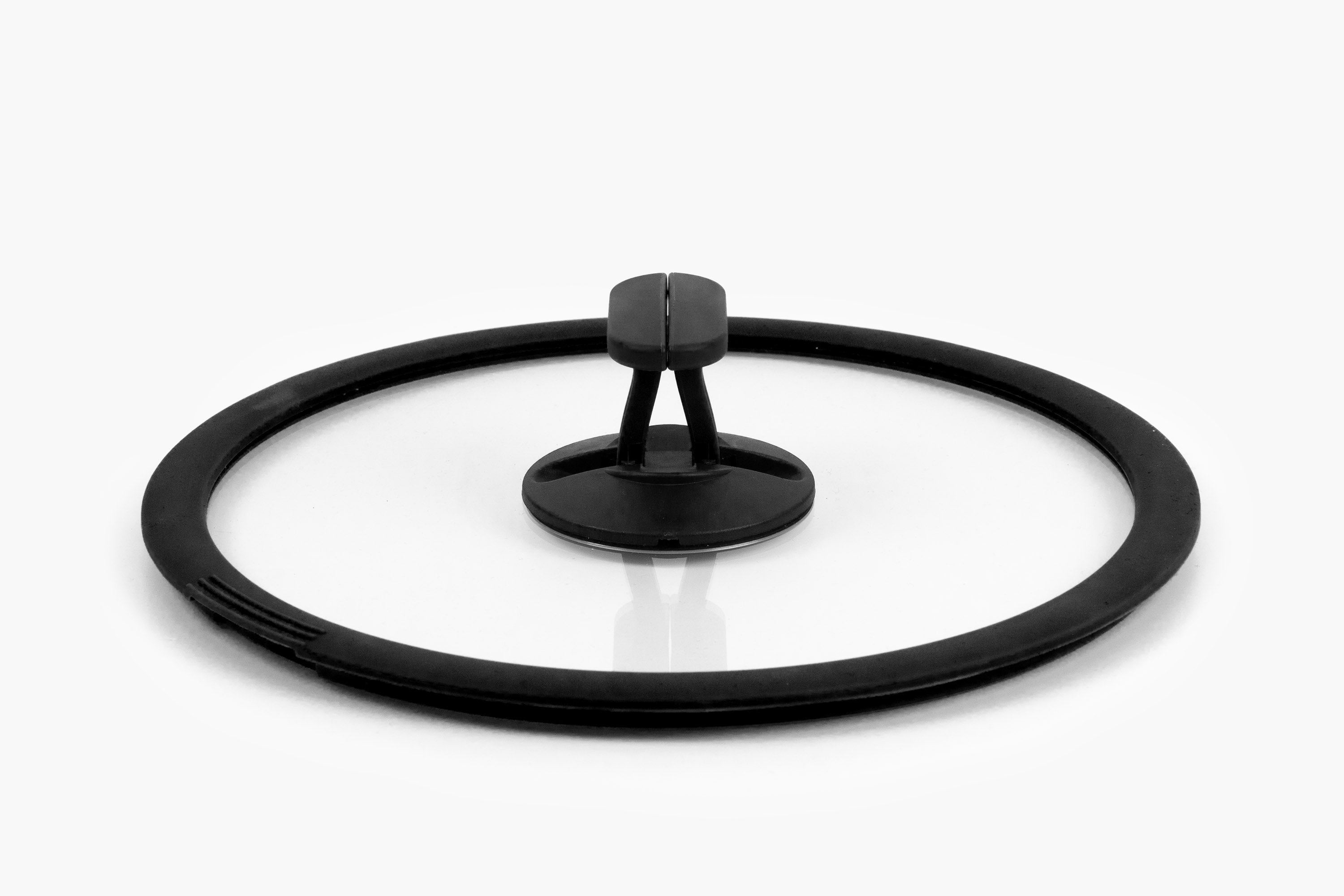 nesto glass lid with silicone edge Ø 24 cm, black