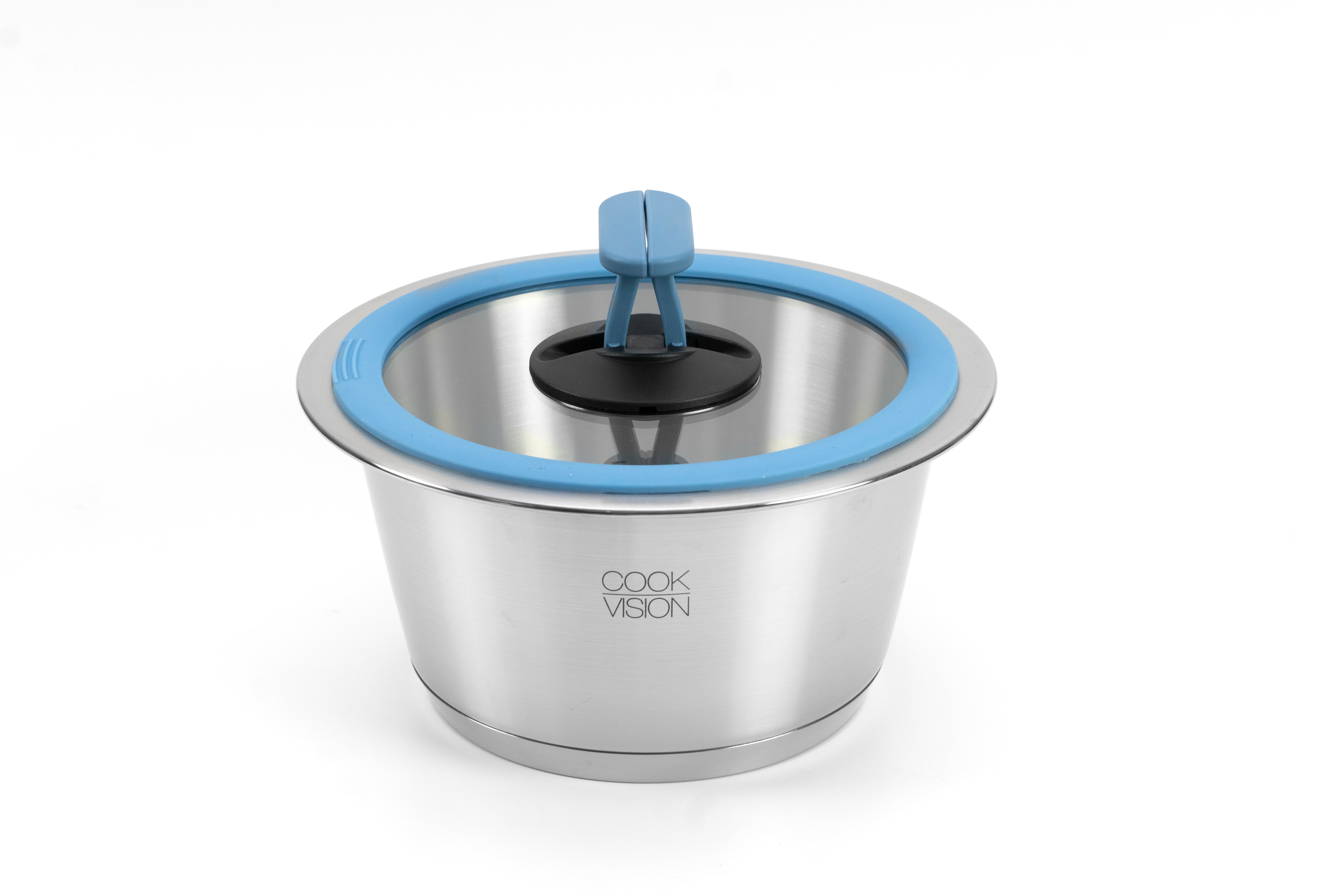 Vision Topf nesto Topf-Deckel mit Silikonrand Ø 16 cm blau – cookvision GmbH