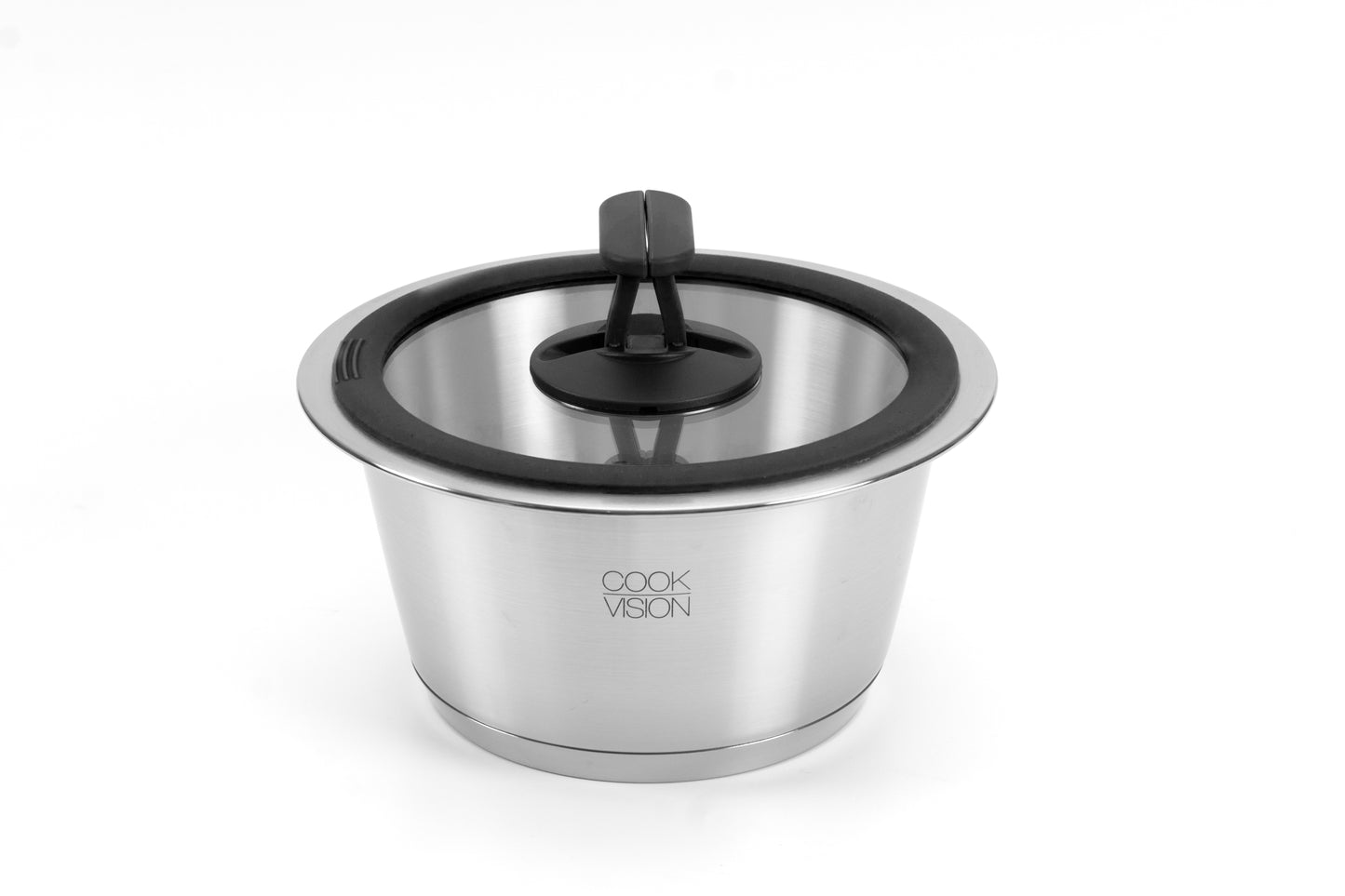 nesto glass lid with silicone edge Ø 24 cm, black