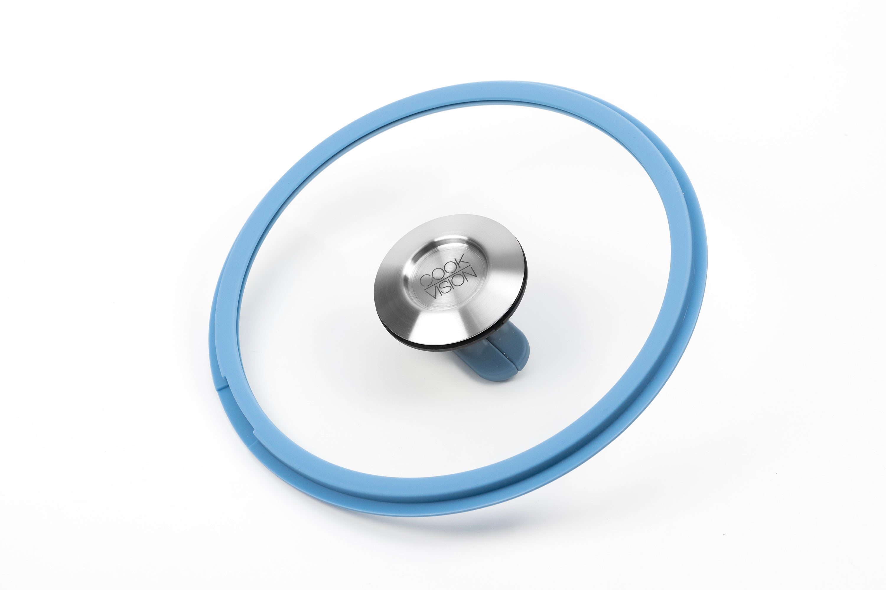 nesto glass lid with silicone edge Ø 22 cm blue