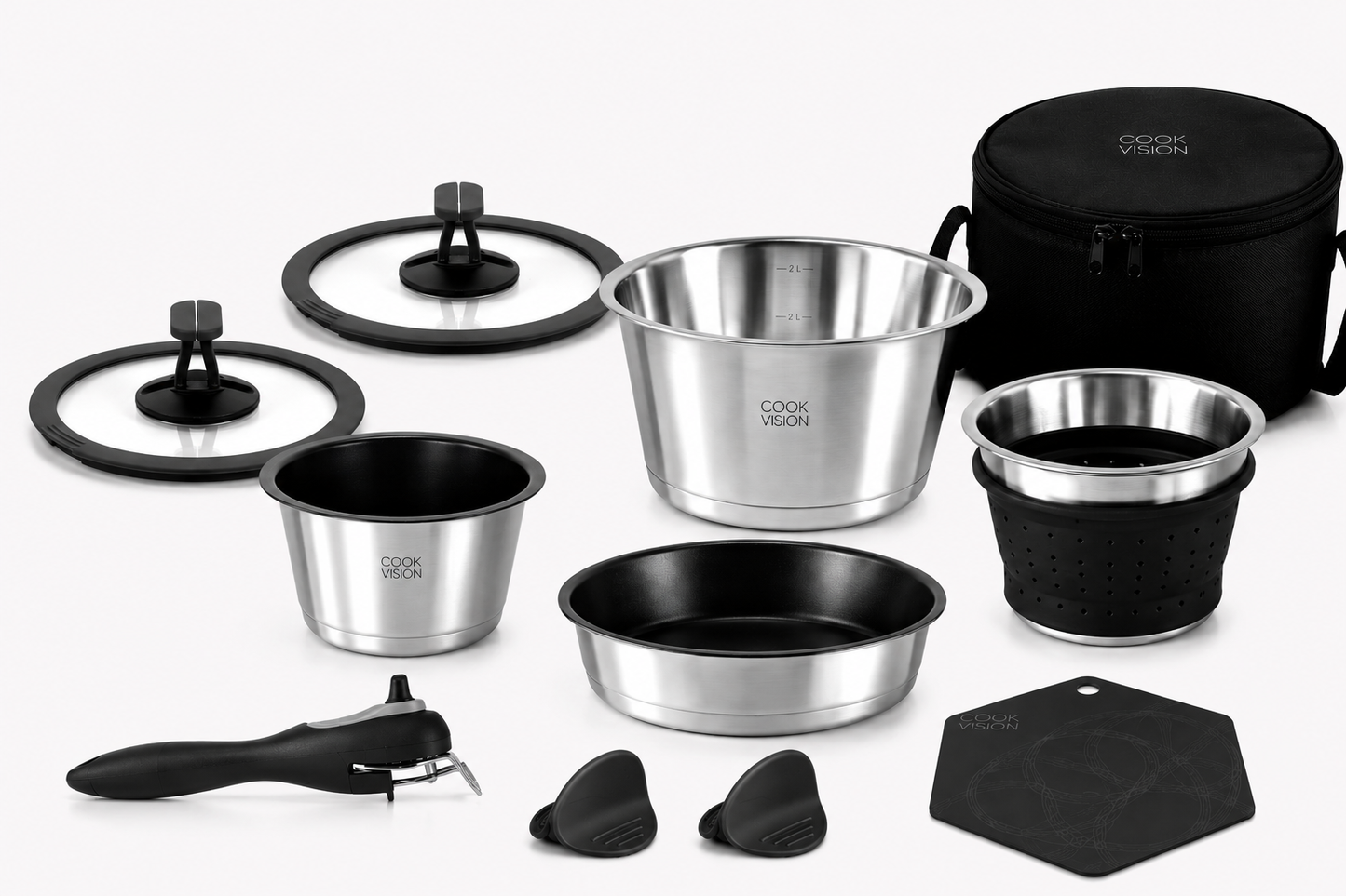 nesto 11-tlg. Travel & Fun - Set schwarz
