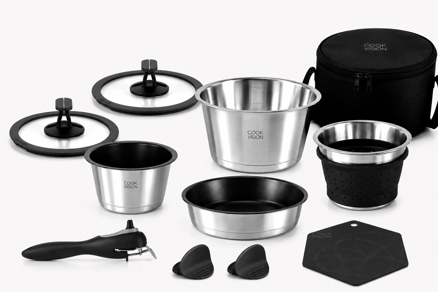 nesto 11-tlg. Travel & Fun - Set schwarz