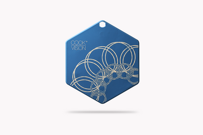 nesto magnetic silicone coaster, blue